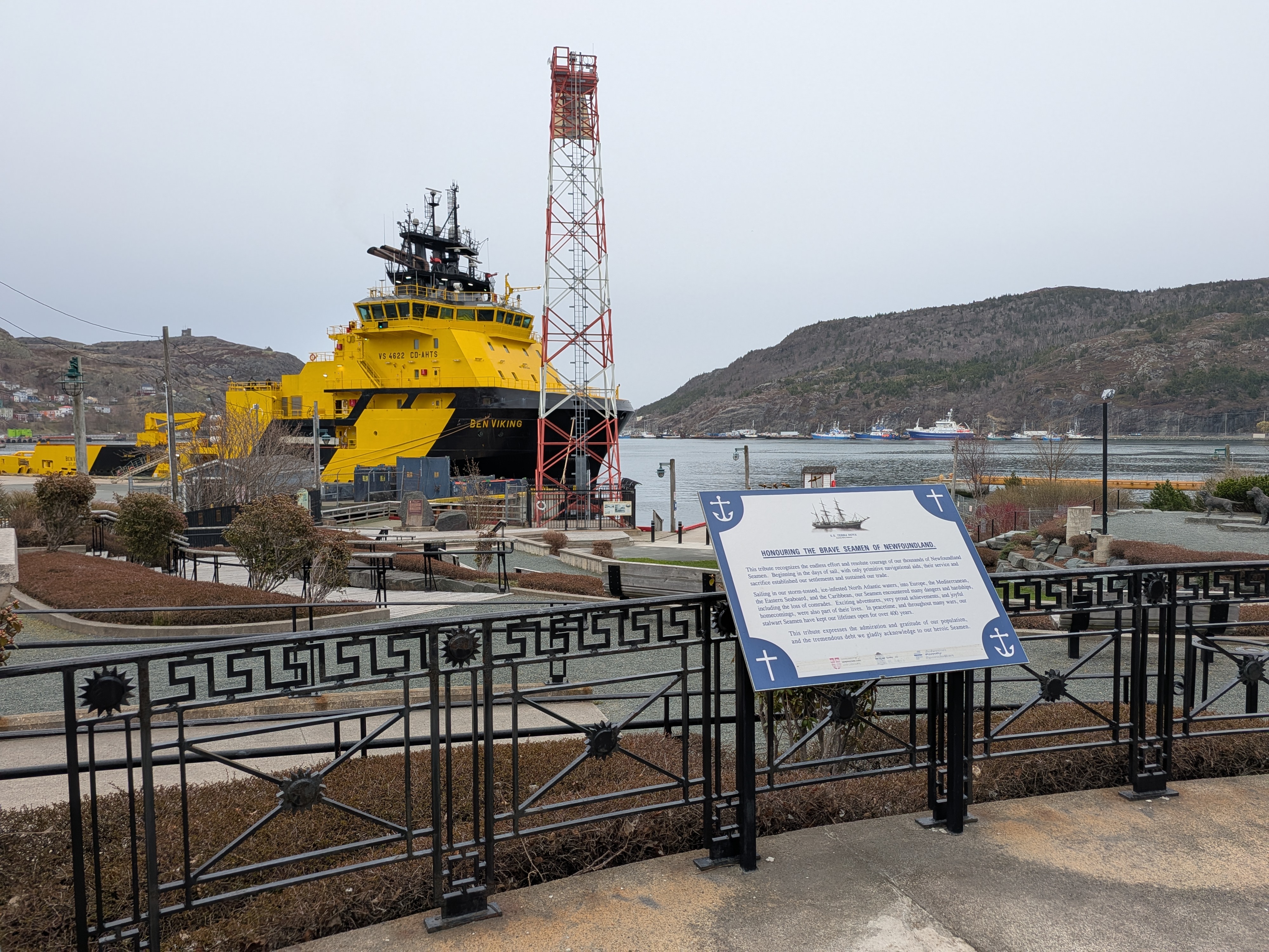 Map showing the location of Honouring the Brave Seamen of Newfoundland in Newfoundland and Labrador